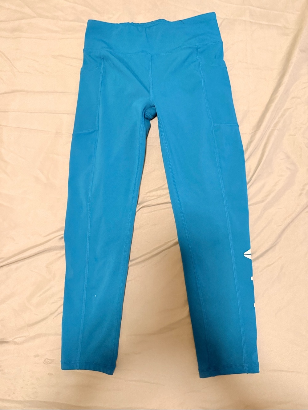 Reebok Bright Teal Girls' Athletic Leggings